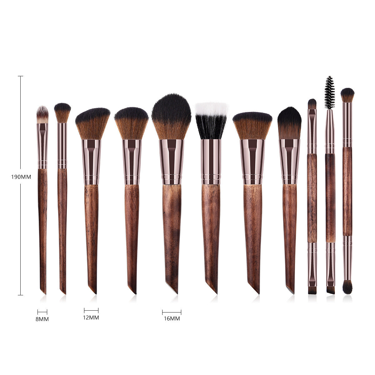 New 11 Makeup Set Tool Loose Powder Eyelash Brush