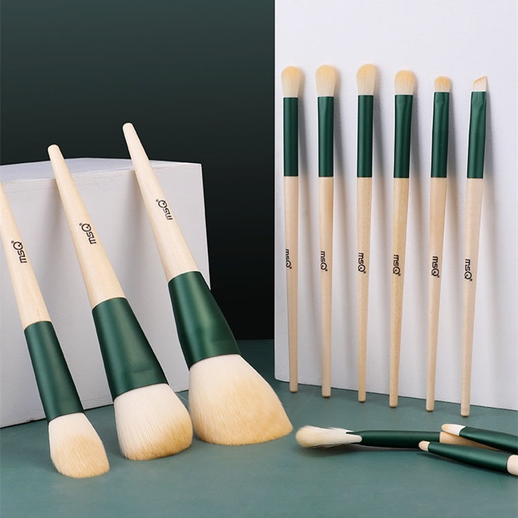 MSQ/ 12 makeup brush set to learn the whole set of tools